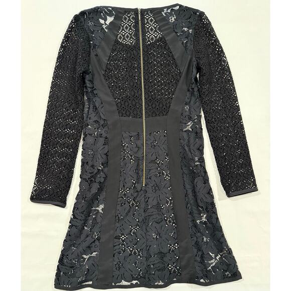 Nanette Lepore Lace Panel Dress Long Sleeve Size 6 (080) - Picture 6 of 11